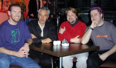 l to r: David, Stephen, Ross and Cos (June 2000)